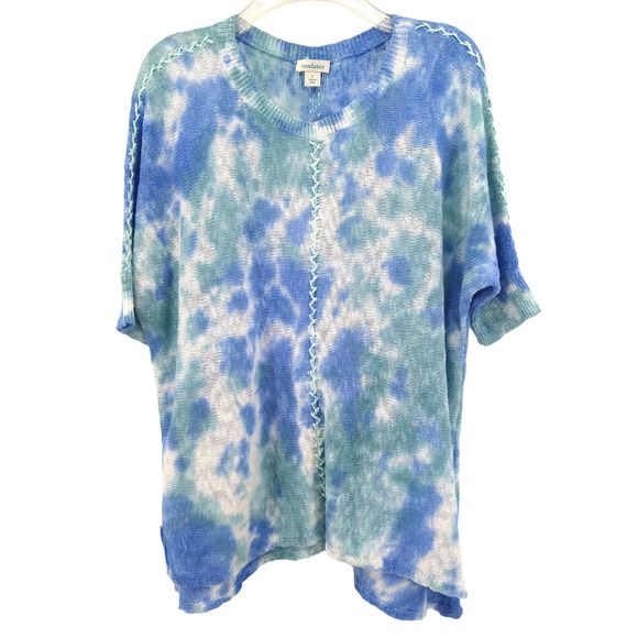 Sundance Tie Dyed Zenia Cotton Sweater - Large - Picture 1 of 12